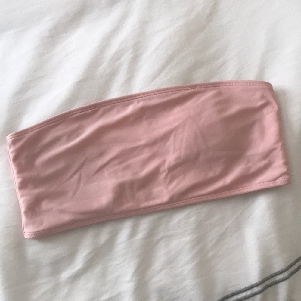 Zaful Blush Pink Strapless Top